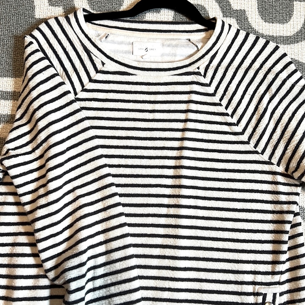 LOU&GREY terrycloth sweater with button detail